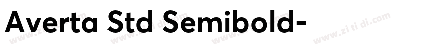 Averta Std Semibold字体转换 Averta Std Semibold字体转换